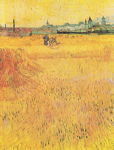 Arles, View from the Wheat Fields Vincent van Gogh